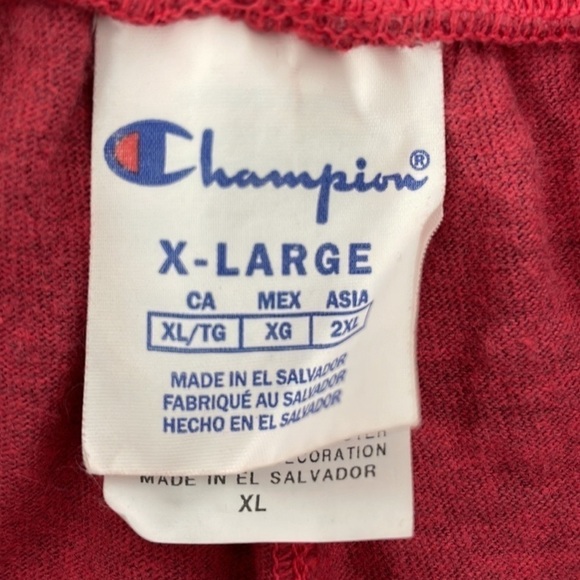 Champion Shorts NWT Athletic Red Stone Size Extra Large XL - Picture 9 of 13